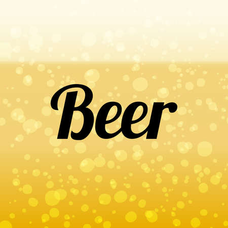 Beer vector background with foam and bubbles.のイラスト素材