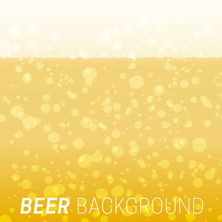 Beer vector background with foam and bubbles.のイラスト素材