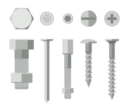 Screws and boltsのイラスト素材