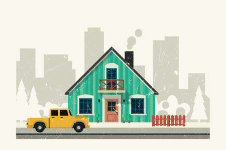 Private house.のイラスト素材