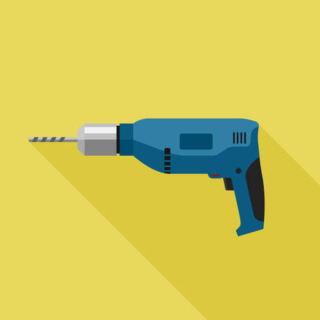Drill flat icon vector illustrationのイラスト素材
