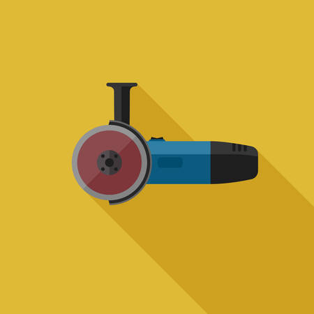 Angle grinder flat iconのイラスト素材