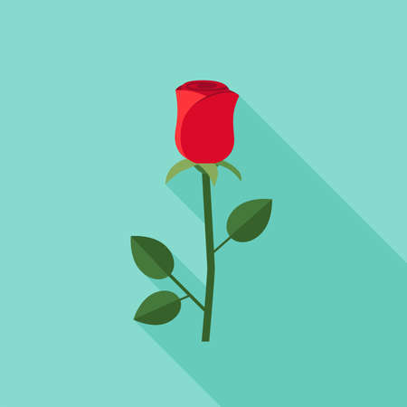 Rose flat iconsのイラスト素材
