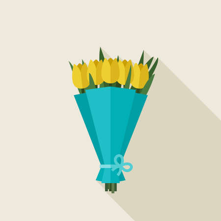 Bouquet of tulipsのイラスト素材