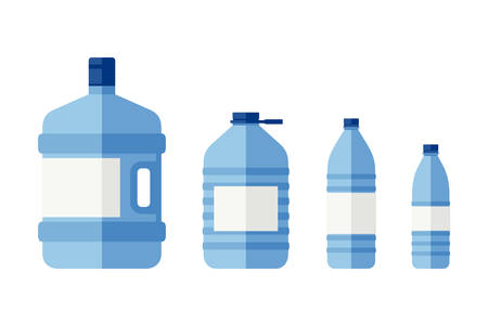Bottles for waterのイラスト素材