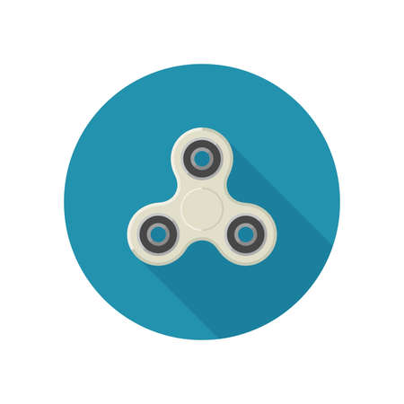 Fidget spinner in flat styleのイラスト素材