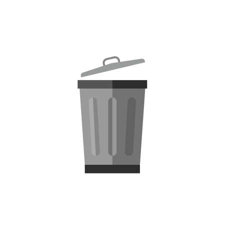 Metalic trash canのイラスト素材