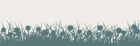 Grass silhouetteのイラスト素材