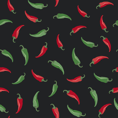 Red and green peppersのイラスト素材