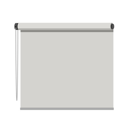 Roller blind for windows on white background.のイラスト素材