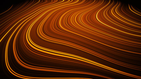 Weave lines. Abstract background. 3d render. Network connection structure.