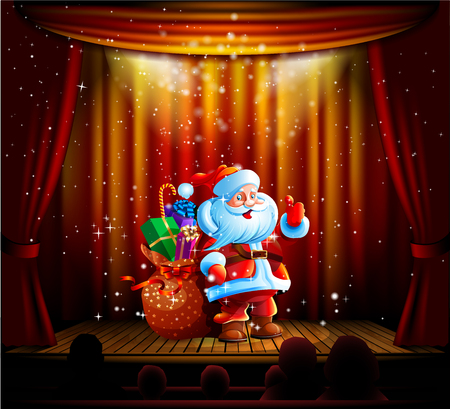 Santa Orator sceneのイラスト素材