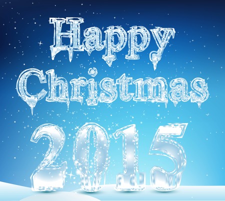 Happy New Year 2015 Christmas. Vector infographics icon.のイラスト素材