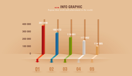 infographics element with a spiral and business icons.のイラスト素材