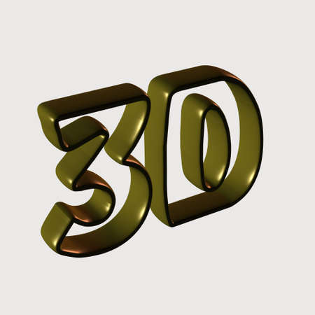 Gold "3D"の写真素材