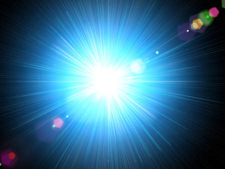 Star on a black background.