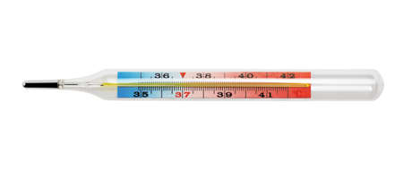 Medical thermometer isolated on white