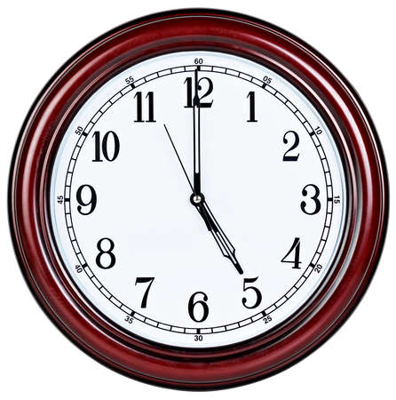 Wall clock isolated on white