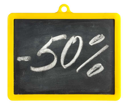 Blackboard isolated on white