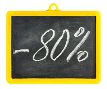 Blackboard isolated on whiteの写真素材