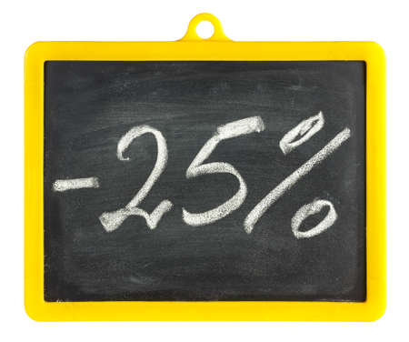Blackboard isolated on whiteの写真素材