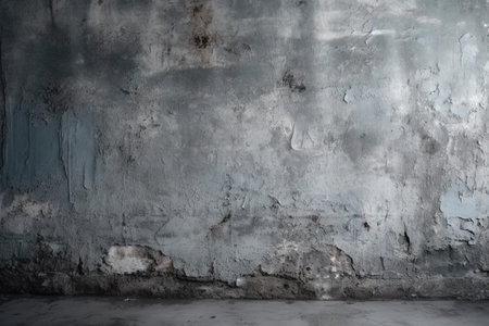 Grunge concrete wall and floor. Background texture with copy spaceの素材