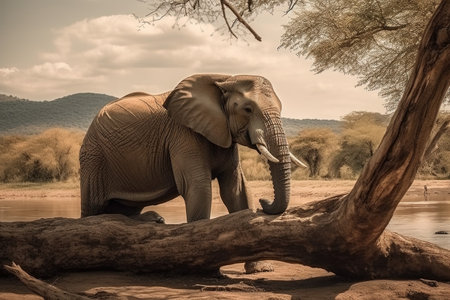 Elephant in Chobe National Park, Botswana, Africa.の素材
