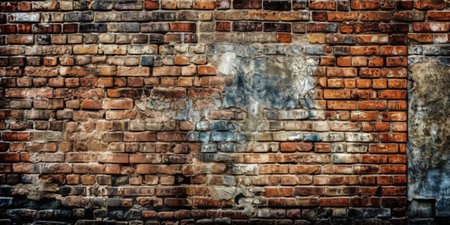 Old brick wall texture background. Old grunge brick wall texture backgroundの素材