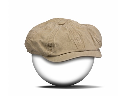 fashion hat on white with clipping path for the hatの写真素材