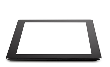 Tablet computer (tablet pc) . Modern portable touch pad device 