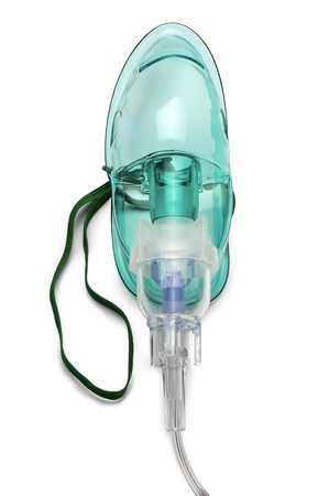 Close up image of an oxygen mask from front の写真素材