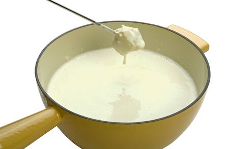 cheese fondue (clipping path)の写真素材