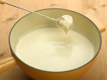 cheese fondue の写真素材