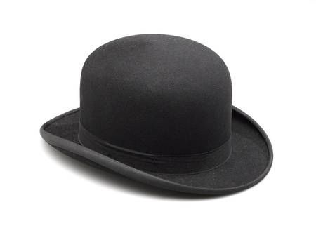 A stylish black bowler hatの写真素材