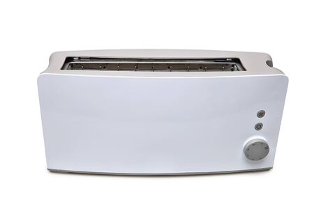 A classic toaster isolated with clipping path on a white backgroundの写真素材