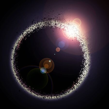 Eclipse on earth exploded