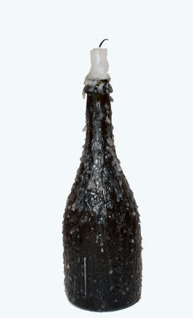 bottle candle holderの写真素材