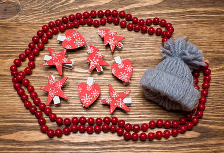 Christmas decorations and accessoriesの写真素材