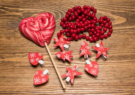 Christmas decorations and accessoriesの写真素材