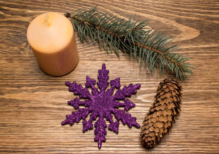 Christmas decorations and accessoriesの写真素材