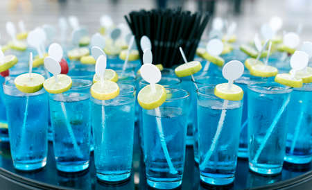 delicious dinner in a restaurantの写真素材