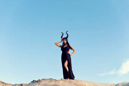 One summer day in the desertの写真素材