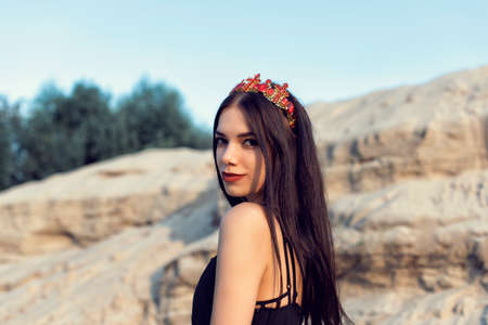 One summer day in the desertの写真素材