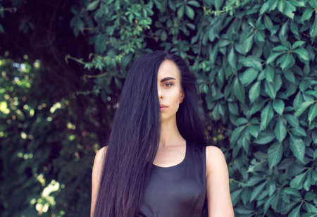 May walk in the park with a girlの写真素材