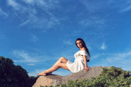 May walk in the park with a girl