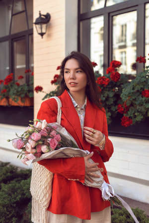 Walk the streets of the old townの写真素材