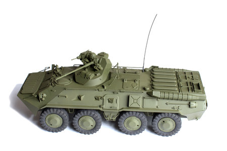 scale model of old vehicle