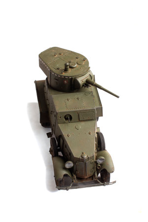 scale model of old vehicleの写真素材