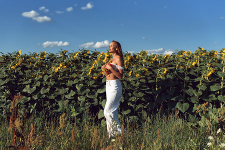 Traveling to beautiful places with a young womanの写真素材
