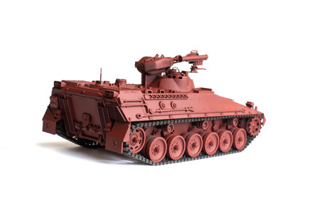Scale model of old vehicleの写真素材